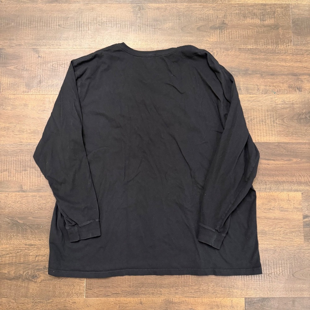 Carhartt Mens 4XL Tall Black Loose Fit Long Sleeve Pocket T-Shirt K126 BLK - Picture 3 of 4